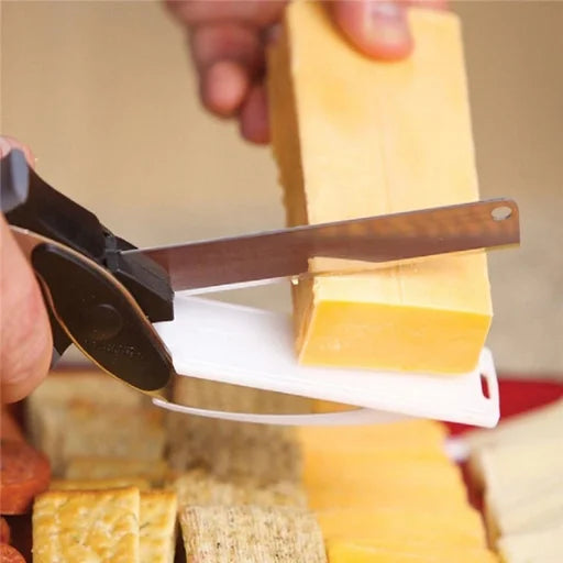 Knife 2-in-1 Clever Cutter and Cutting Board