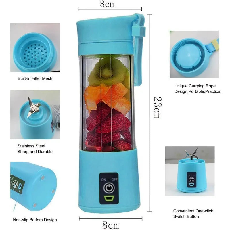 Portable Juicer Blender (Blue)