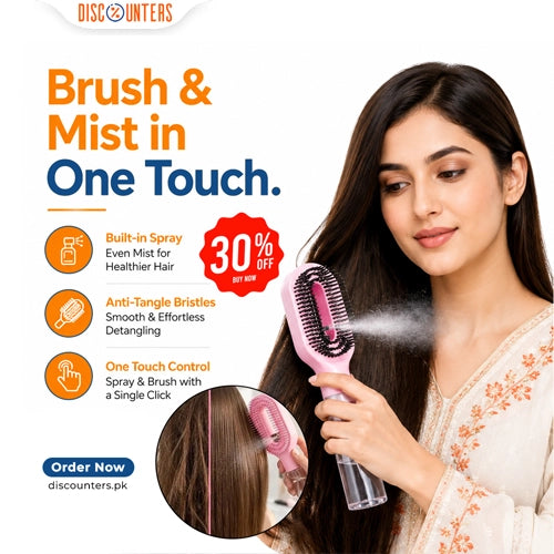 2 in 1 Spray Hair Brush