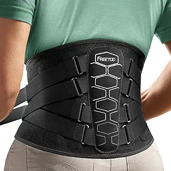 Adjustable back bone support belt