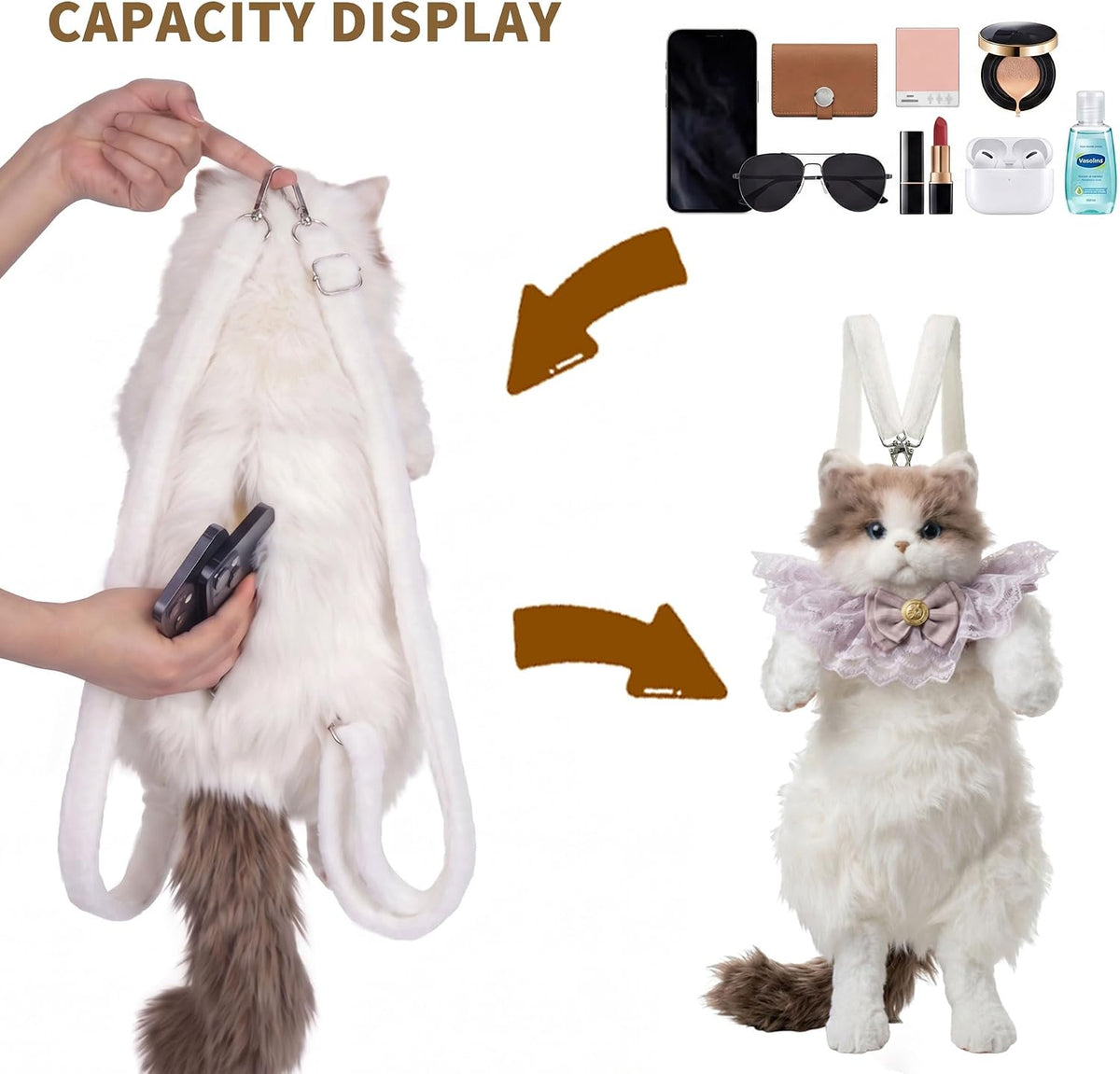 Cat Shaped Backpack