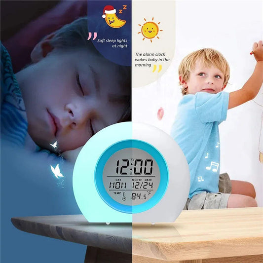 7 Color Changing Wake Up Digital Alarm Clock