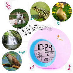 7 Color Changing Wake Up Digital Alarm Clock