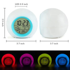 7 Color Changing Wake Up Digital Alarm Clock