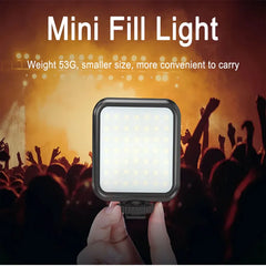AY-49 Video Vlogging Kits with Microphone LED Fill Light & Mini Tripod