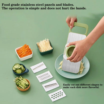 5 IN 1 Stainless Steel Vegetable Cutter