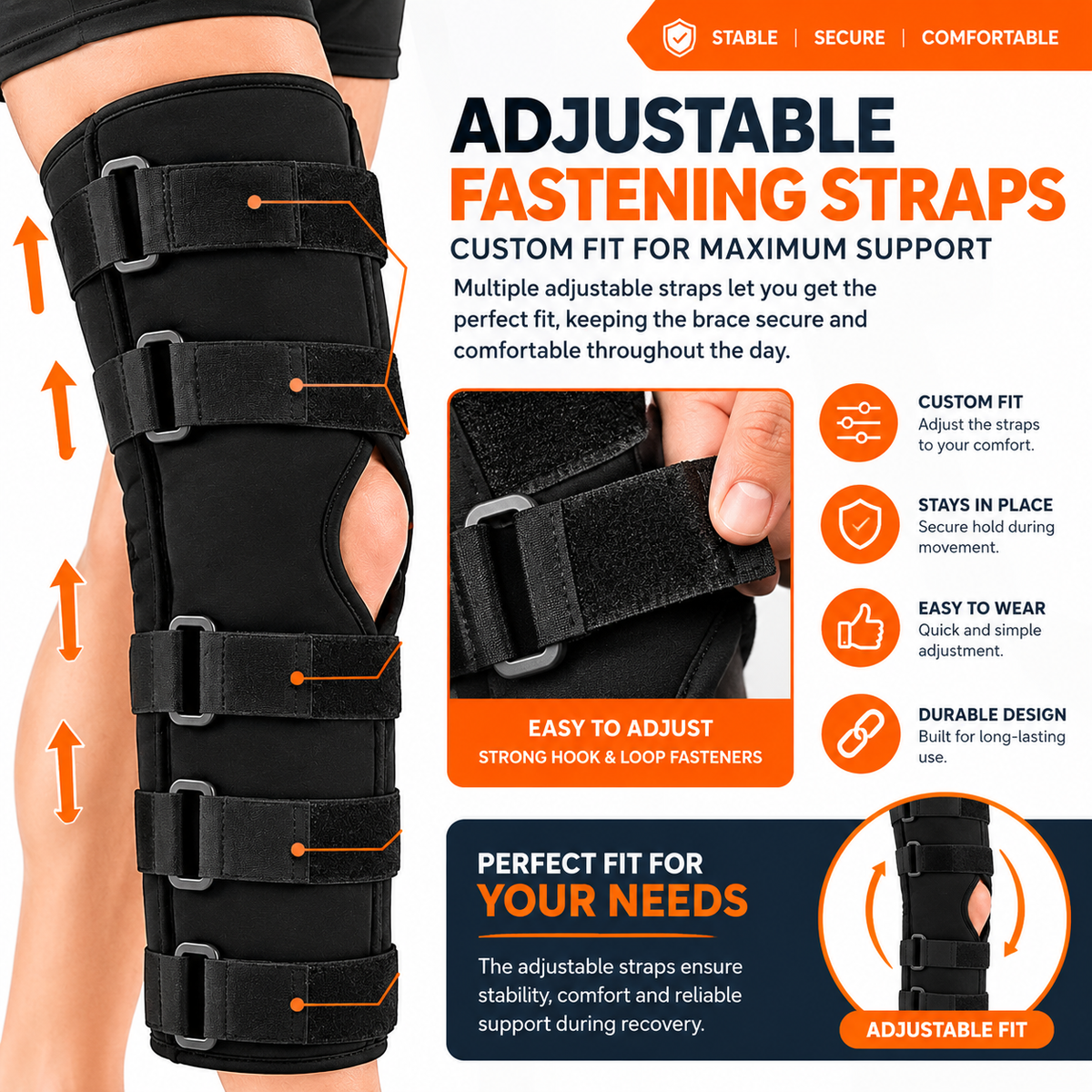 Knee & Leg walking Brace