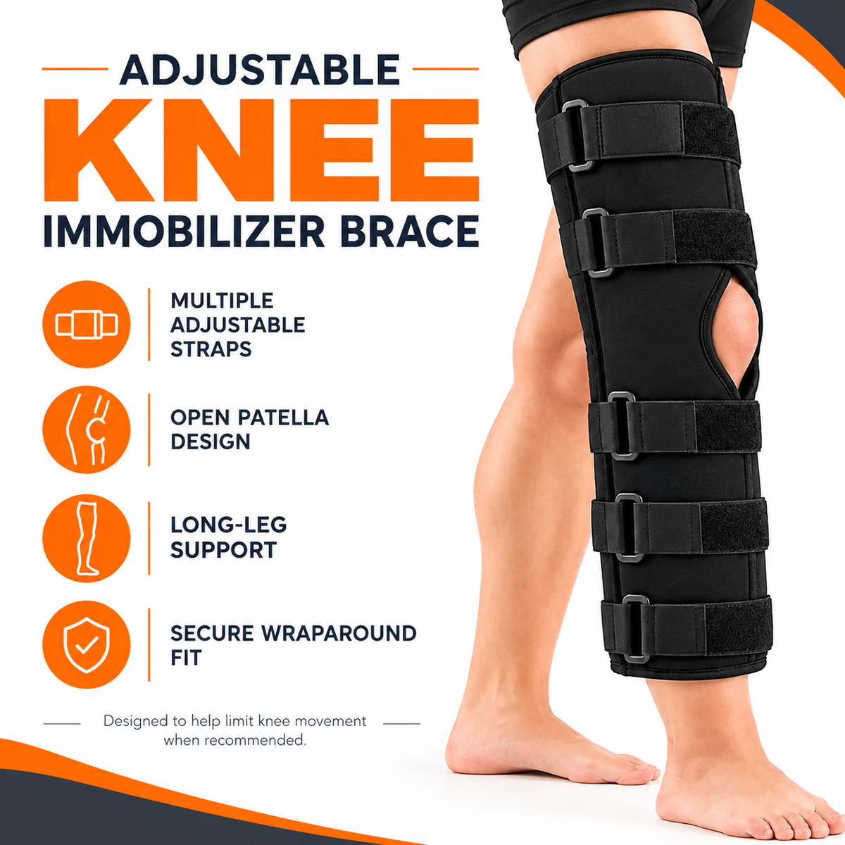 Knee & Leg walking Brace