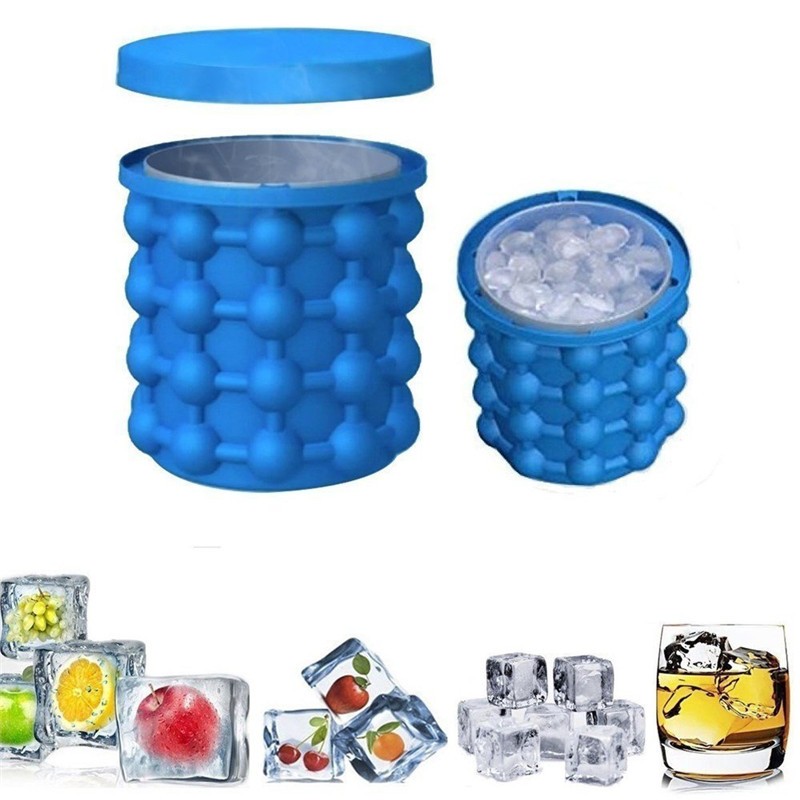 Silicone Ice Maker Portable Bucket Ice Cooler