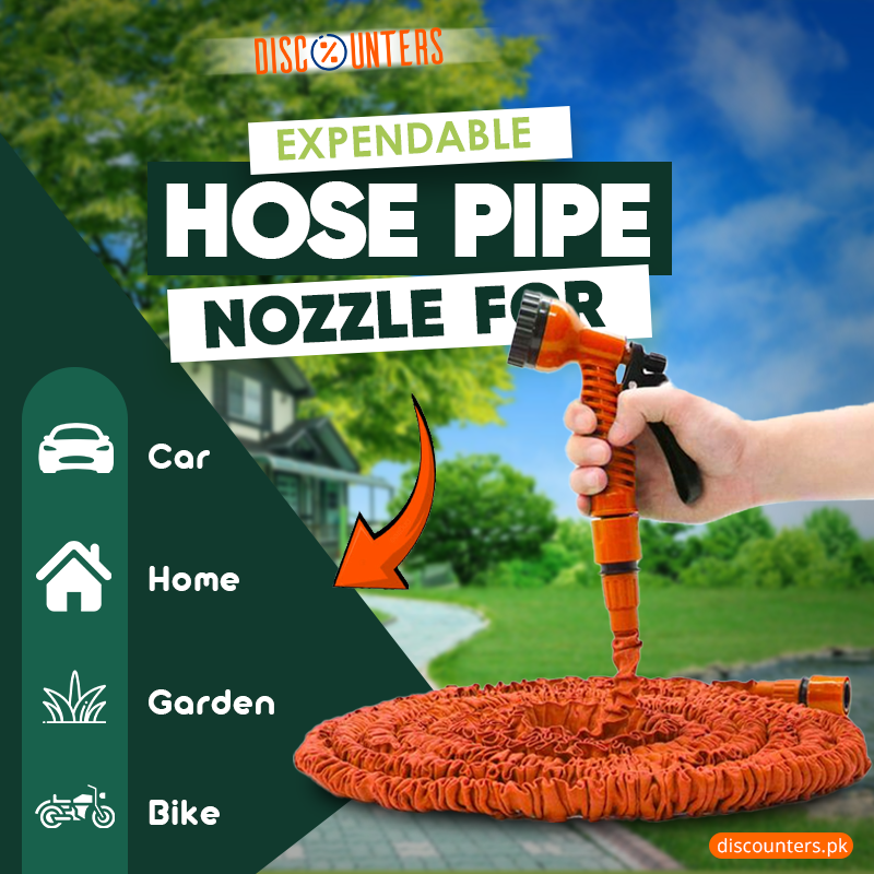 100Ft  Expandable Hose Pipe Nozzle