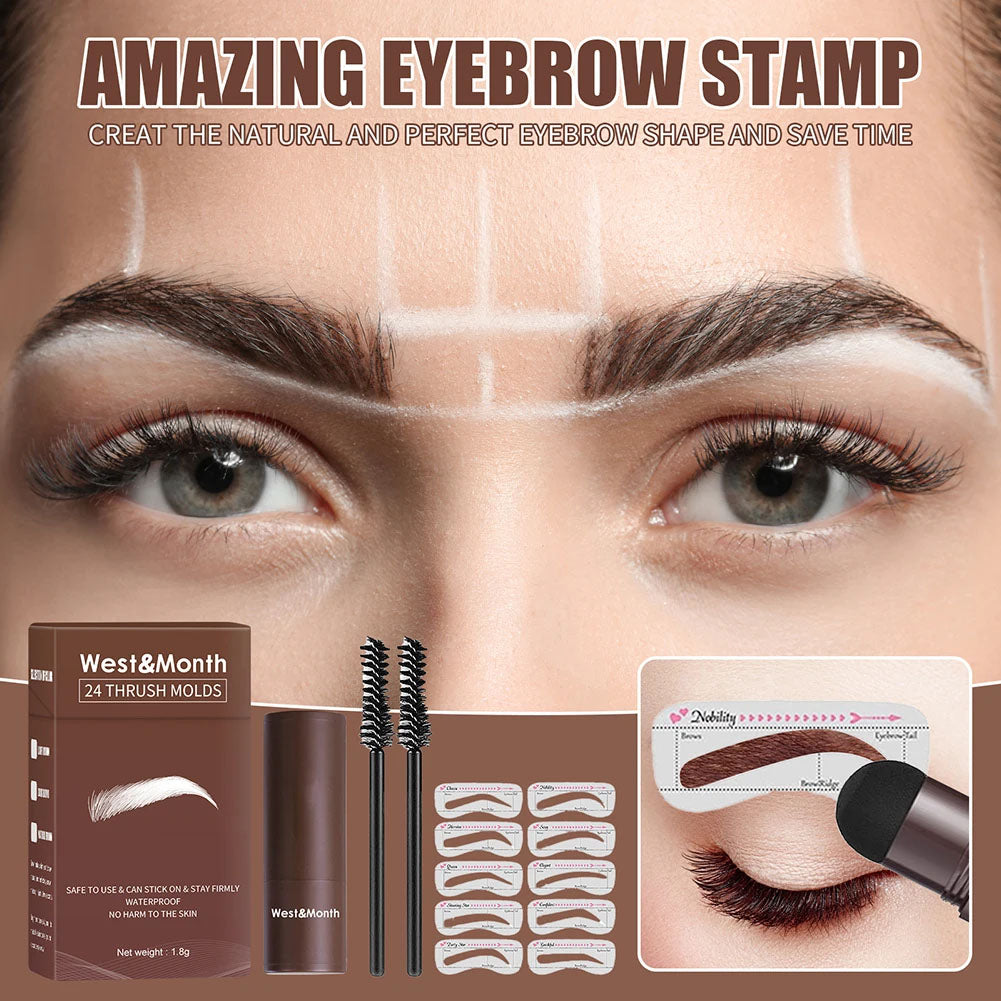 Eyebrow Stamp Shaping Kit With Reusable Eyebrow Stencils