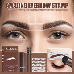 Eyebrow Stamp Shaping Kit With Reusable Eyebrow Stencils
