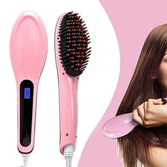 Fast Straightening Electric Hair Comb LCD Display Digital Heating