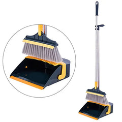 Floor Cleaning Brooms And Folding Dustpan Set