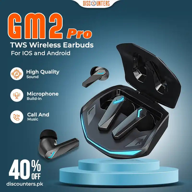 GM2 Pro TWS Wireless Earbuds
