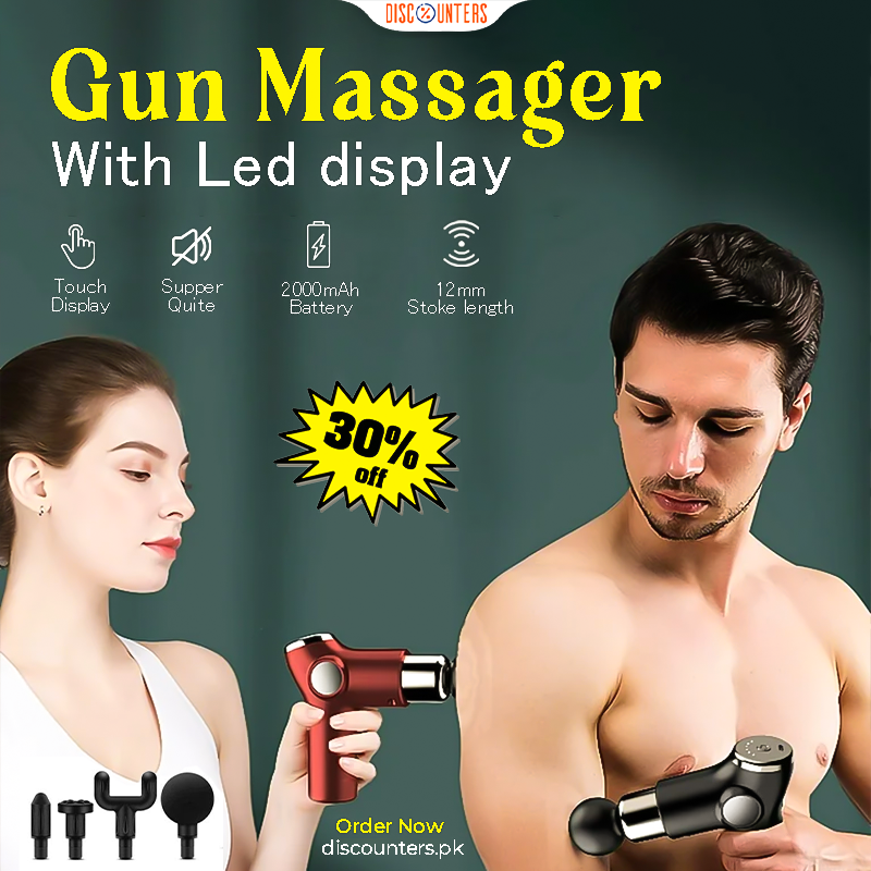 Gun Massager With Led display