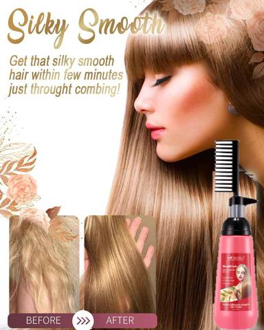 Hair Straight Cream With Comb