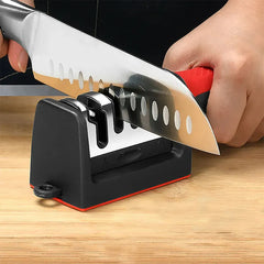 Handheld Multi-function Knife Sharpener With Non-slip Base