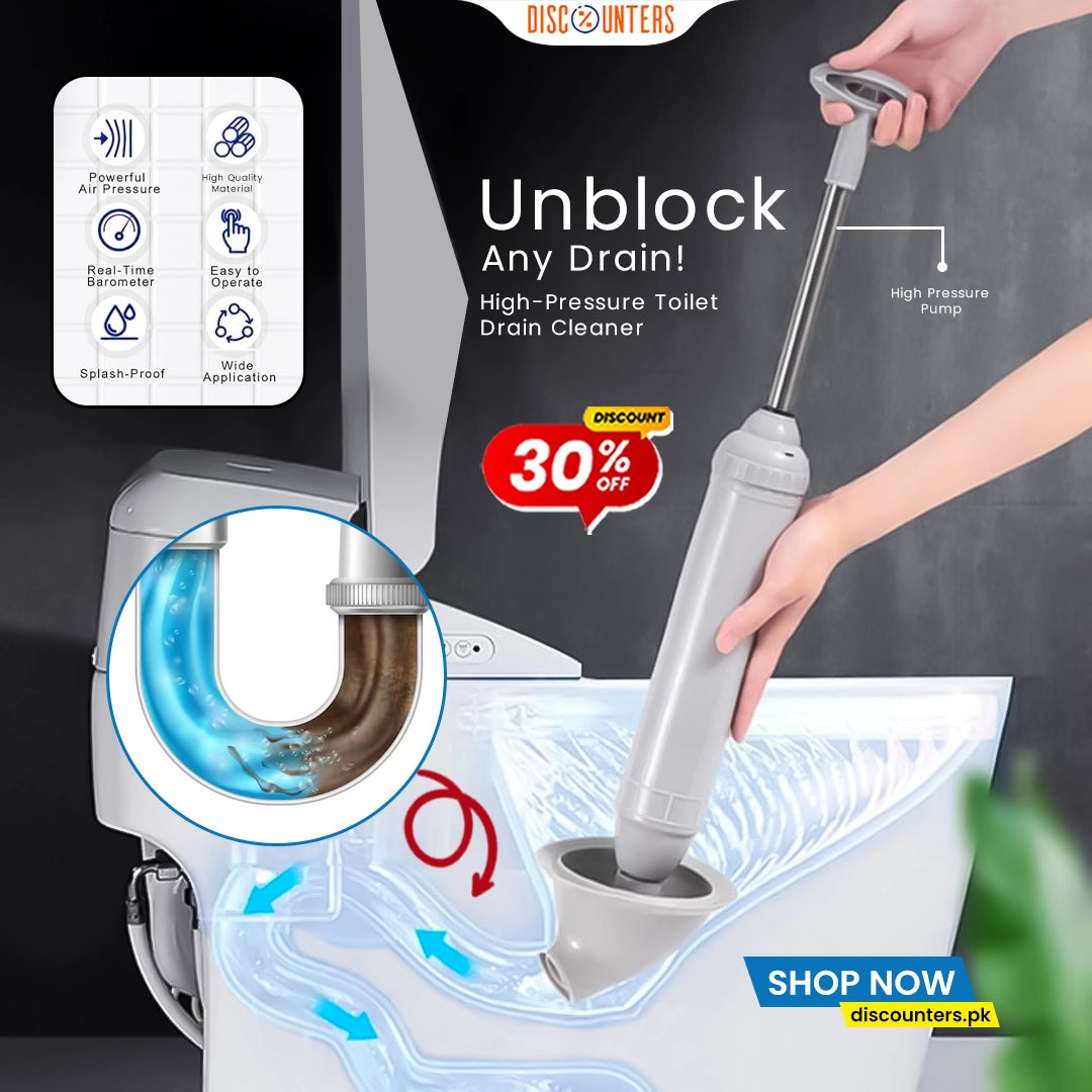 High-Pressure Toilet Drain Cleaner