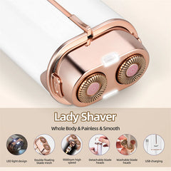 Low Noise Armpit Leg Bikini Area Hair Shaving Razor