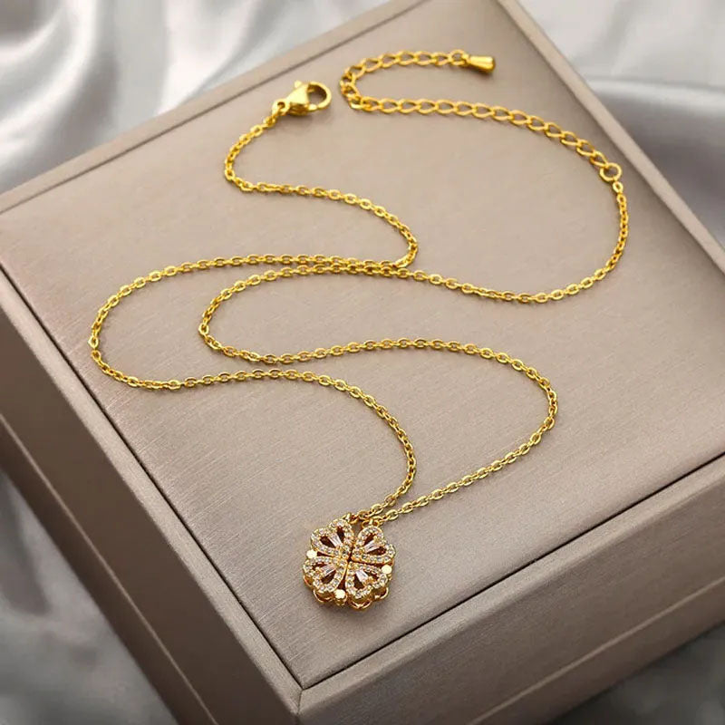 Pendant Necklace ( 2 In 1 ) ( Golden )