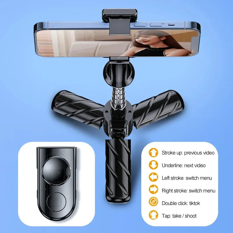 4 in 1 Tripod Selfie Stick With Remote Control