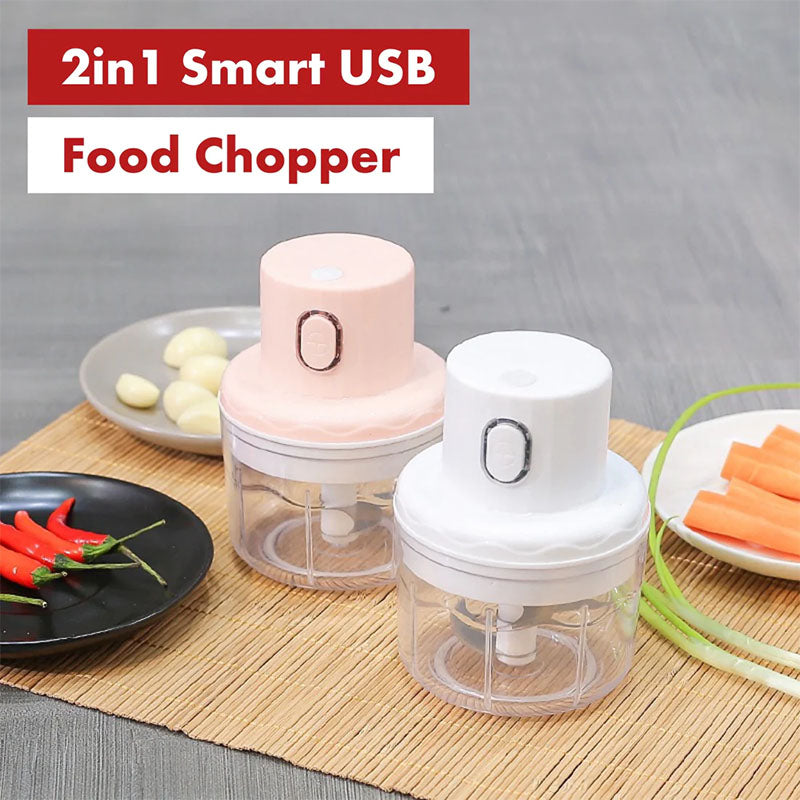 Portable Wireless Rechargeable Mini Electric Garlic Food Chopper