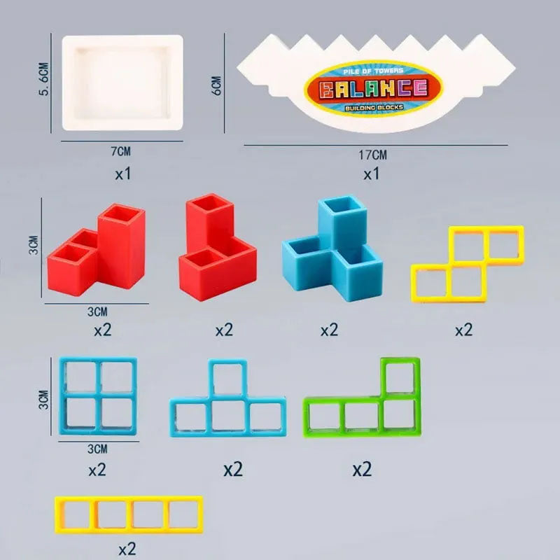 Tetra Tower Balance Build Game