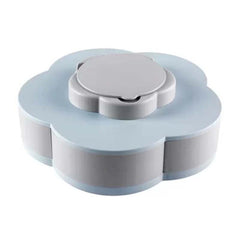 Multi Sectional Rotating Shape Snack Serving Tray