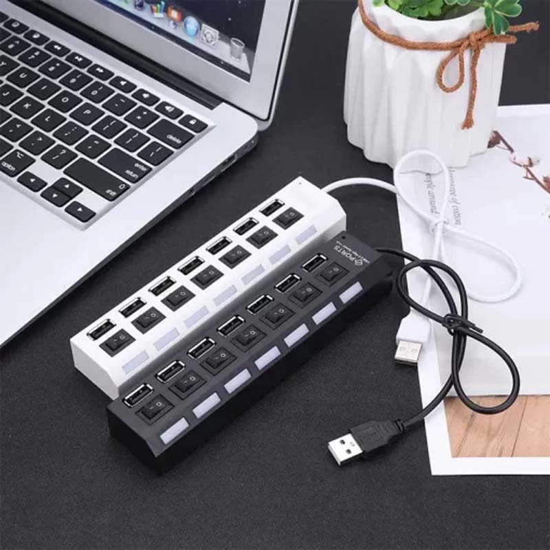 High Speed Multi USB Hub 2.0 Power Adapter