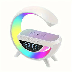 3 in 1 G Lamp Speaker with Wireless charger & Alarm Clock