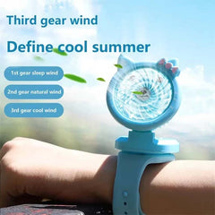 Portable Mini Fan Watch