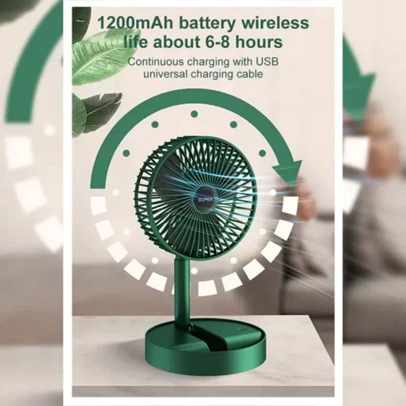 Portable Rechargeable Low Noise Telescopic Fan