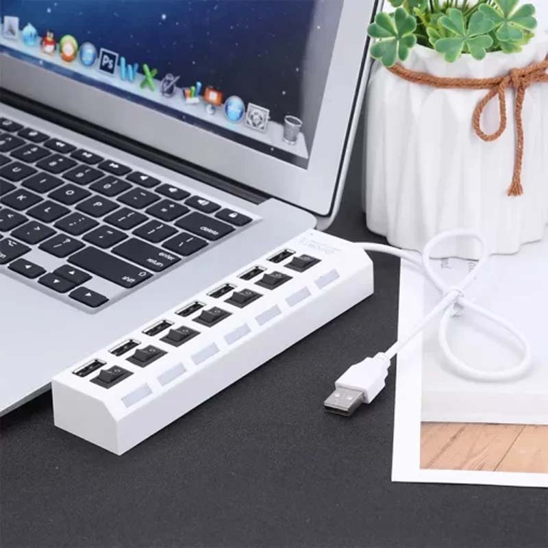 High Speed Multi USB Hub 2.0 Power Adapter