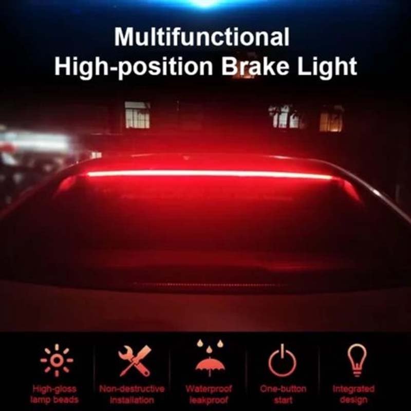 Super Bright Red Flowing Flashing Car