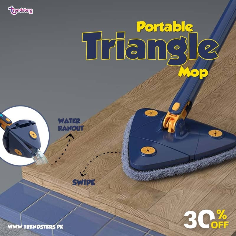 360 Rotatable Adjustable Triangle Cleaning Mop