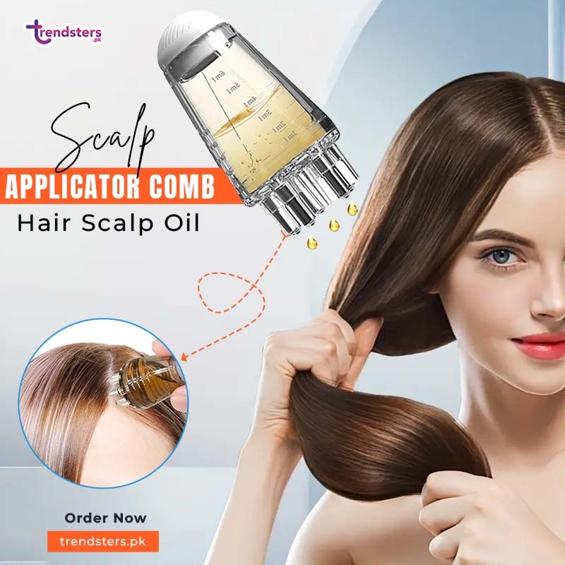 Scalp Applicator Comb, Hair Scalp Oil