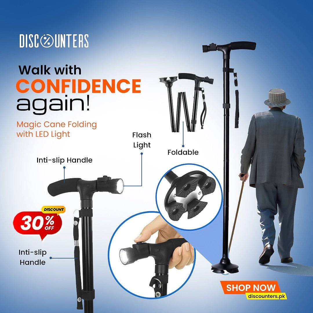 Magic Cane Folding with LED Light