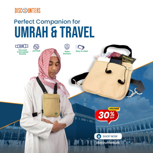 Hajj & Umrah Secure Side Bag & Neck Bag