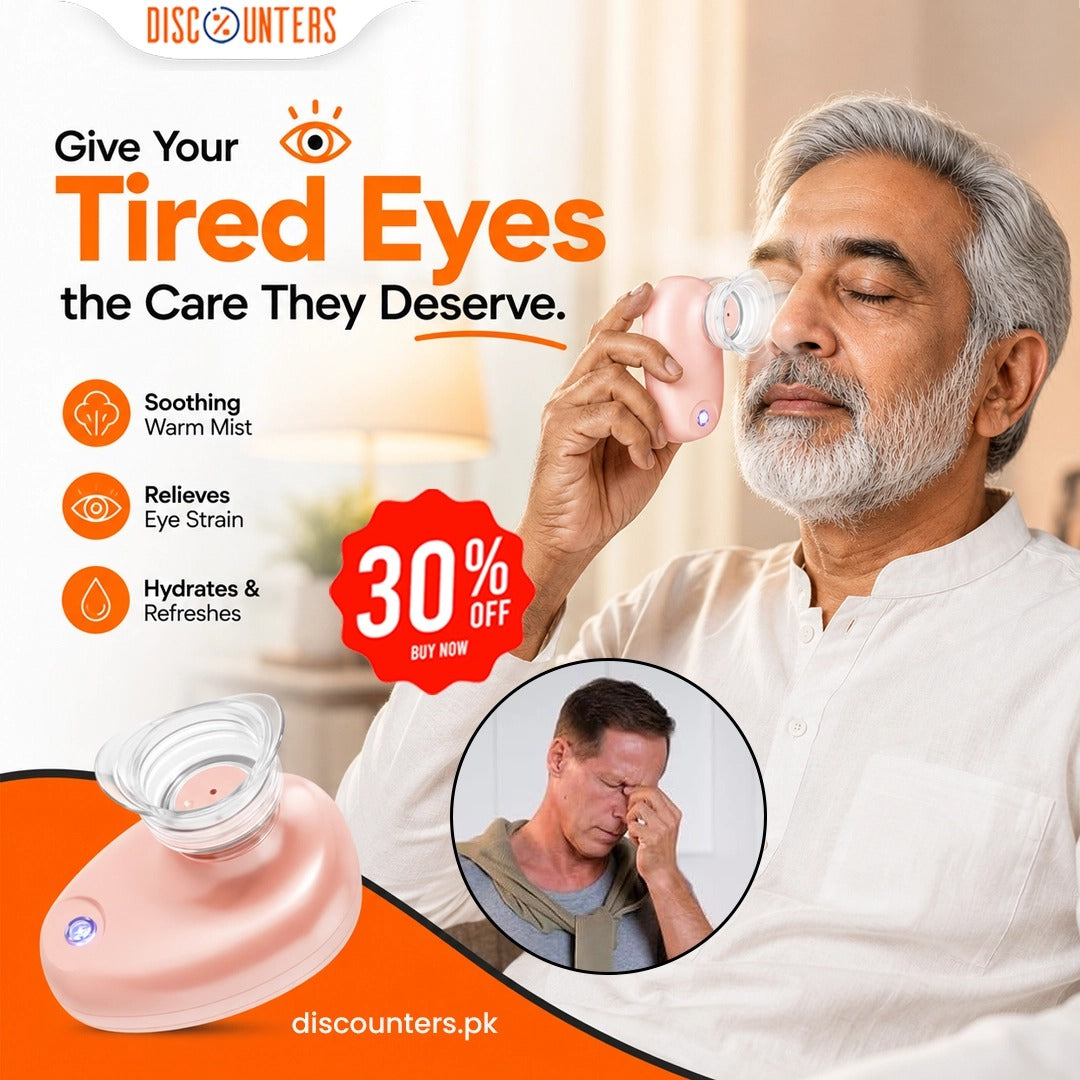 Portable eye cleaning steamer