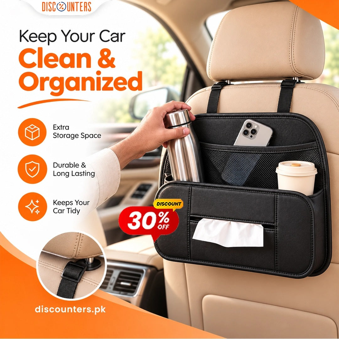 Car Backseat Storage Organizer