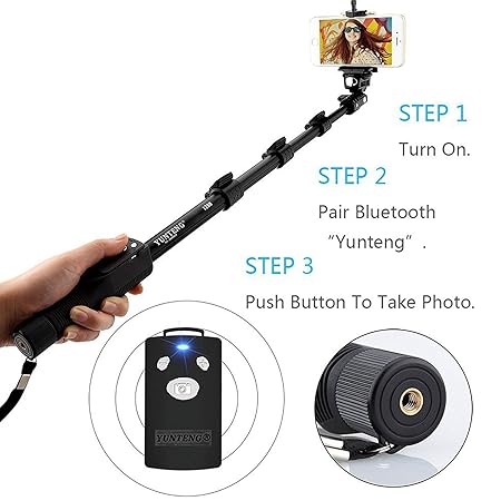 YT-1288 Bluetooth Selfie Monopod