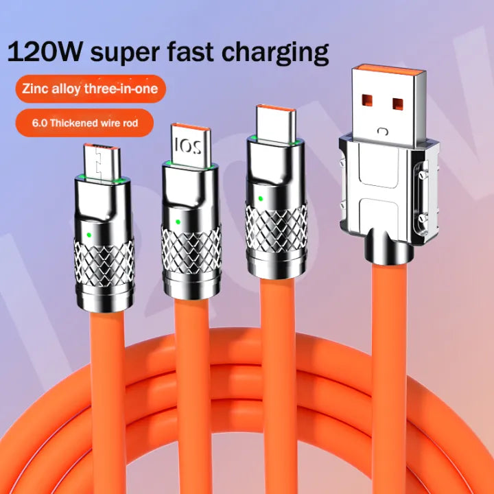 Multifunctional 3-in-1 USB Cable