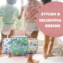 Kids' Free Size Reusable Cloth Diaper + Insert (0-36 Month)