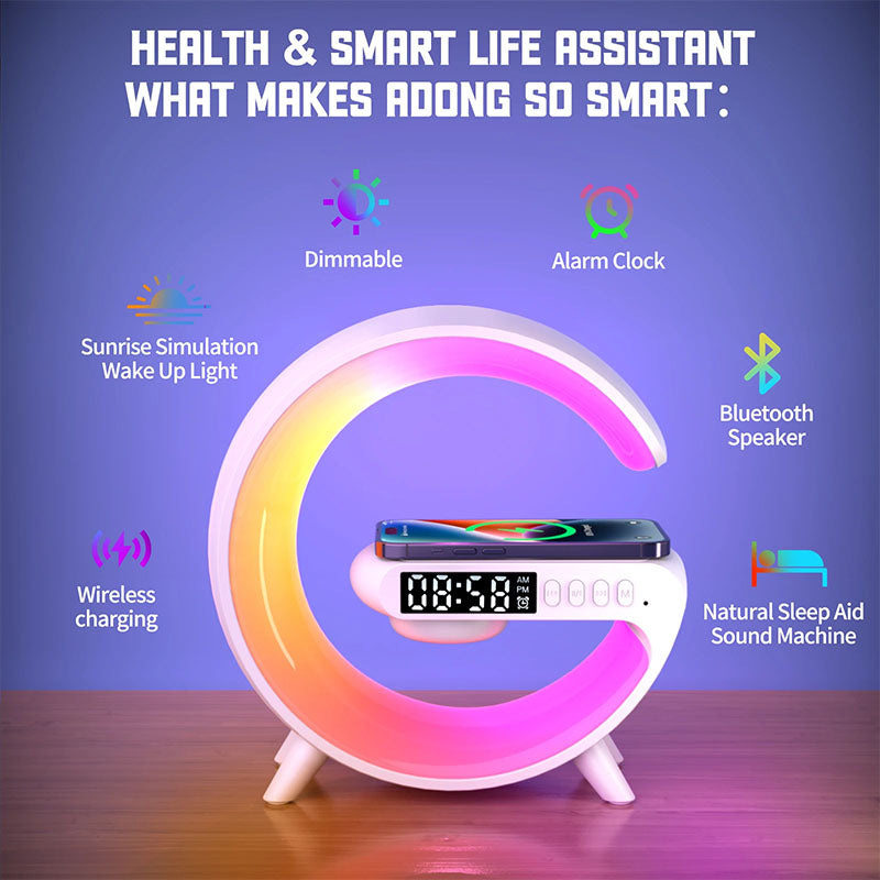 Mini G Speaker Lamp With Wireless Charger