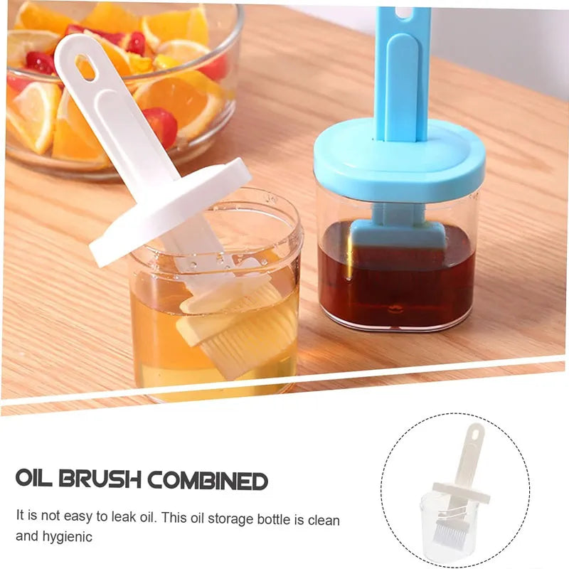 High Temperature Portable Silicone Resistant Oil Brush And Bottle