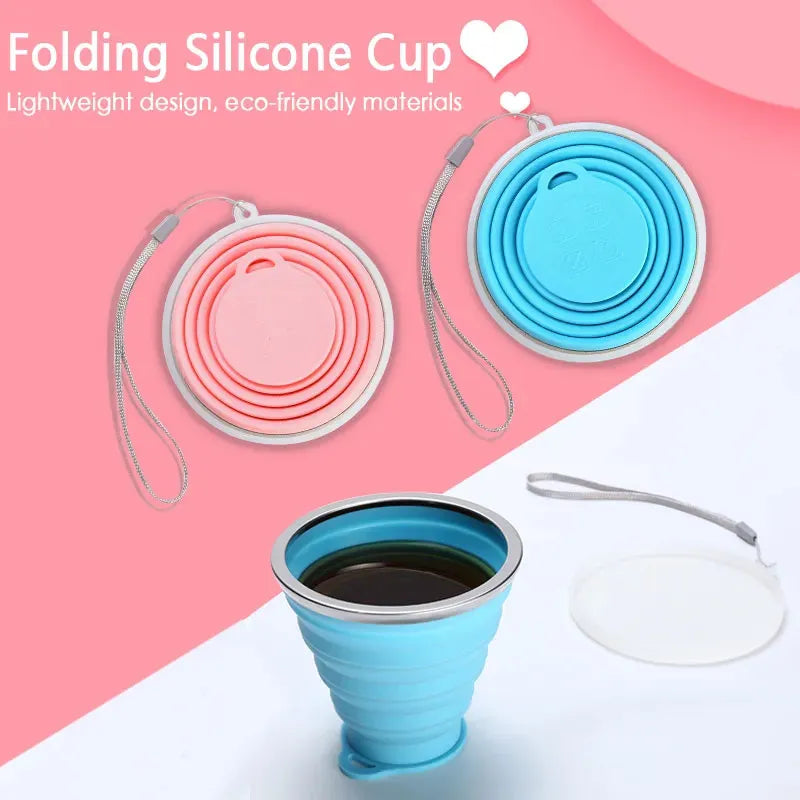 Telescopic Drinking Mug With Lid