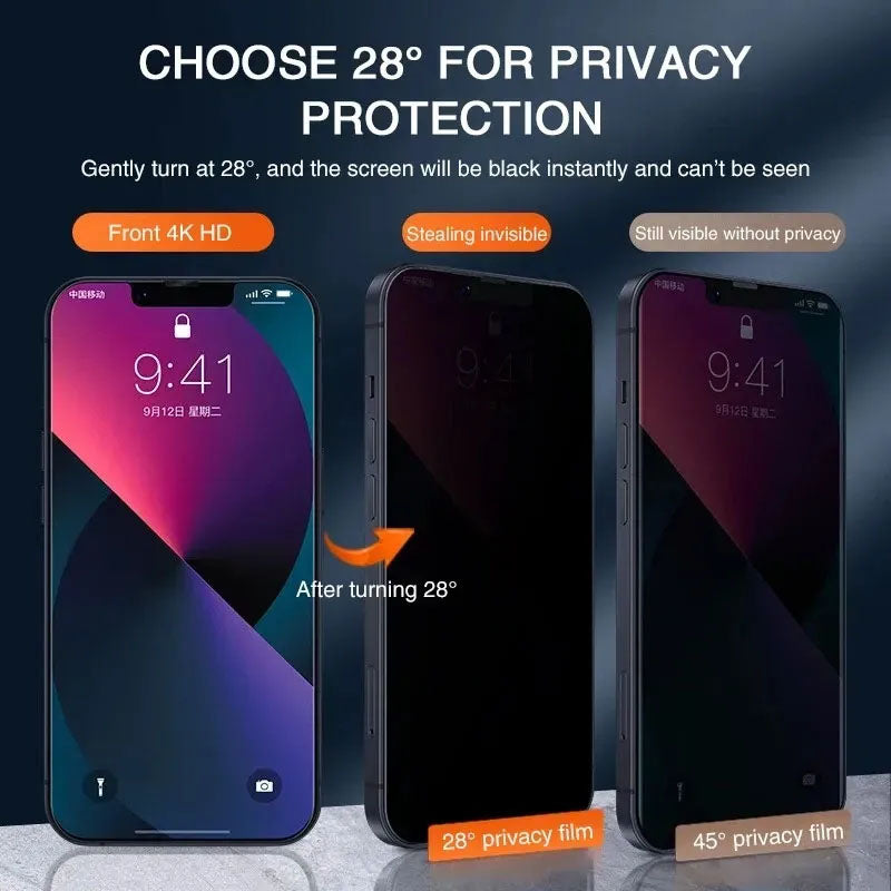 Privacy Glass Screen Protector for iPhones