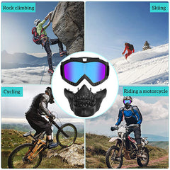 Bike Face Mask Goggles Stylish Design