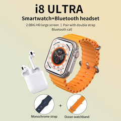 I8 Ultra Smart Watch With Double Strap & Airpods